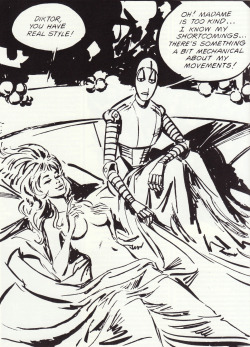 Panel from Barbarella, by Jean-Claude Forest. From