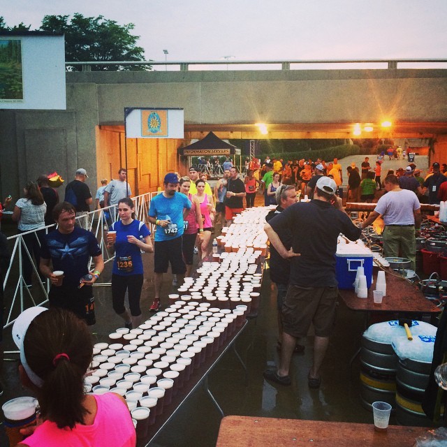 I never understood beer after a race. I can’t think of anything I’d rather drink less. (at Soldier Field)