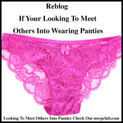 archbold:  wanttobeone61:  nickiesissyslut:  pennywayne862: bg123456789z:   pantycouple:  Wearing panties feels so good, and being around other men wearing panties whether in person or online feels even better. Its nice having friends who wear panties.