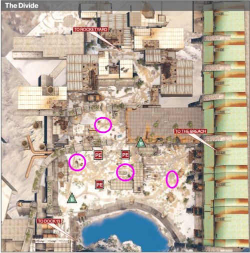 Map of the Cosmodrome