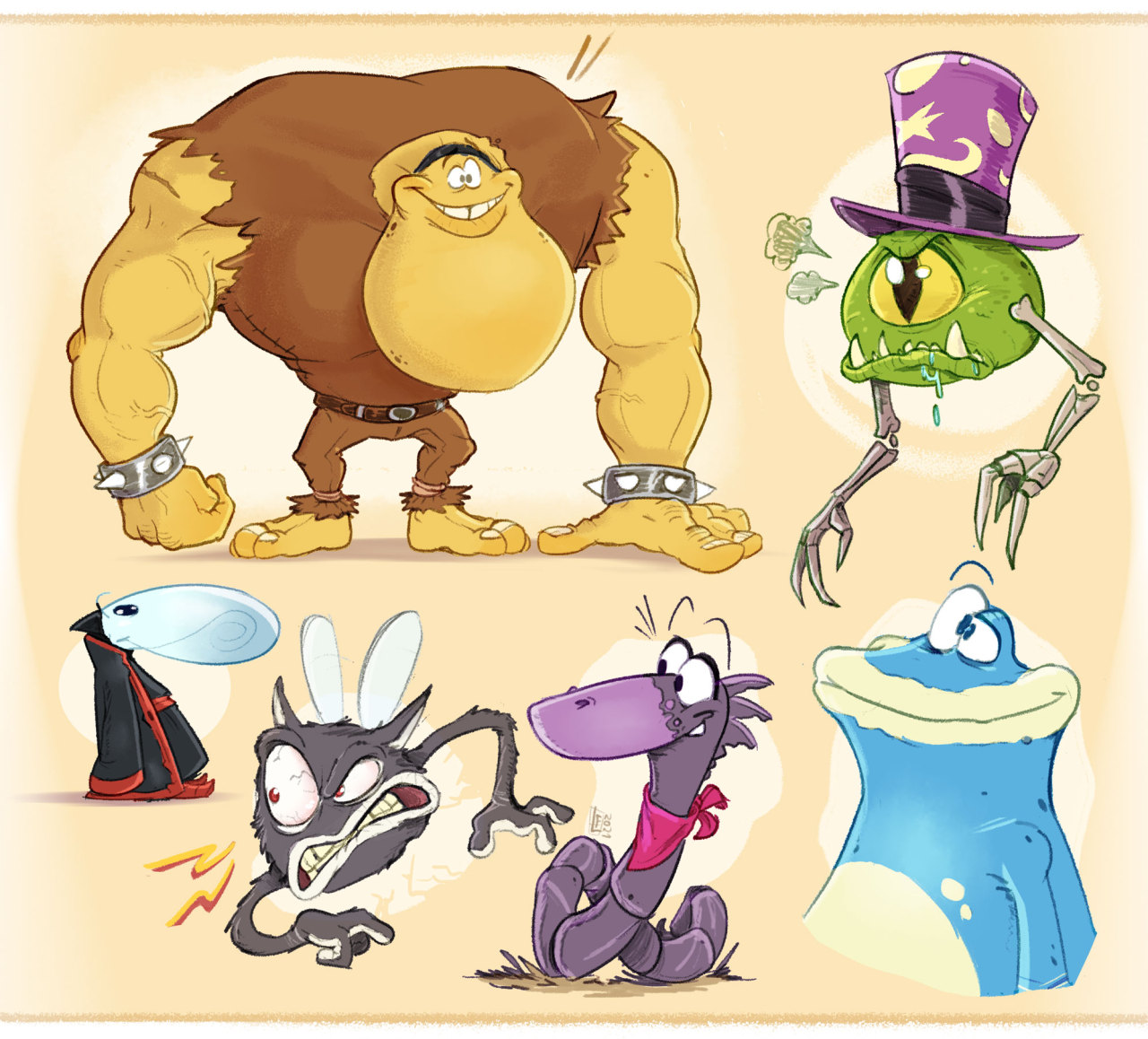 Some Rayman-Related Sketches made for the 26th anniversary of this amazing franchise. Kinda wanted to make a big illustration, but y'a know, time and life… So I cleaned some of my favorites sketches of theses characters from my sketchbook...