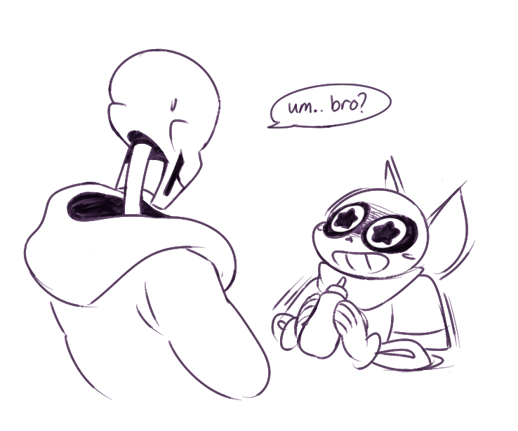 min-play:  What if UnderSwap Sans gets really really bad sugar highs.  He would be