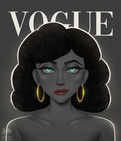 Vogue Challenge (Art Edition)I had fun coloring this, and supposedly, I&rsquo;m just going to pr