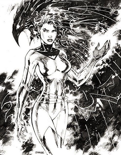 ungoliantschilde:some Black and White artwork by Jim Lee.