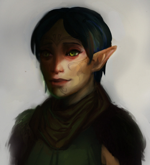 hedgehawke:an overpaint of an old Merrill picture