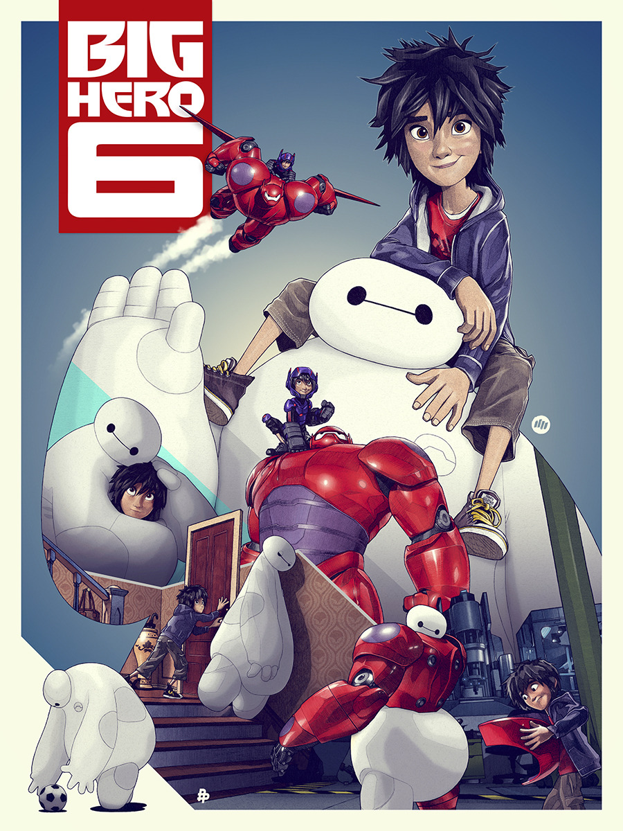 daniblazquez:  &ldquo;Big Hero 6&rdquo; Tribute Poster