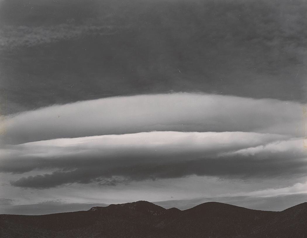 zzzze:  EDWARD WESTON (1886 - 1958)Evening Cloud, Panamints, 1937Gelatin silver print