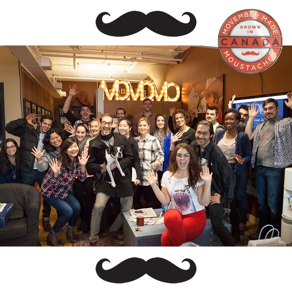 Thanks to the MoBros and MoSistas at Movember Headquarters Canada for having us in for a visit! Amazing group of people working together for an amazing cause and clearly having fun doing it!