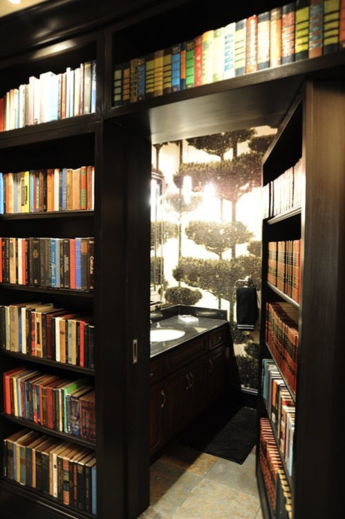 fallonfrierson:  i’d rather have a bathroom with a secret library.  