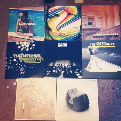Oh yeah, as of my last birthday (July 1st) I now own all of The The National’s albums on vinyl