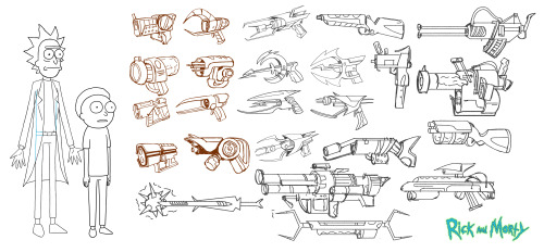 brent-tumbles:  Did you guys See all of Ricks Hidden Weapons?  Here is a bunch of my concepts I drew for our characters to use in episode 4. big thanks to Jack Cusumano and Jason Boesche for coloring all of these bad guys.  up next ill show you guys