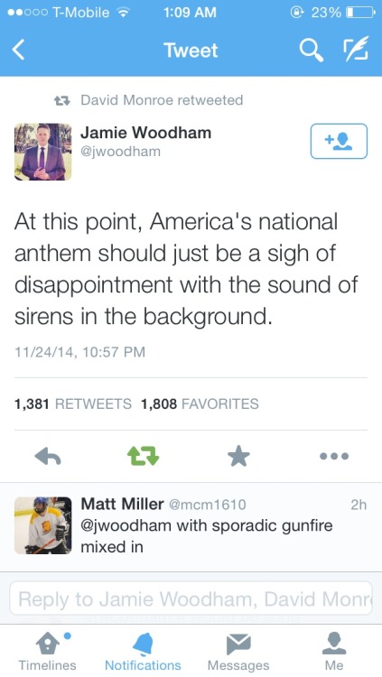 kaitalva:Twitter shots on the Ferguson decision