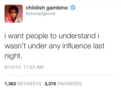 actionables:  philanthropy-lite:  Donald Glover/Childish Gambino’s followup to his tweets from last night about Ferguson  In case people haven’t seen it, this is the poem he is talking about.  