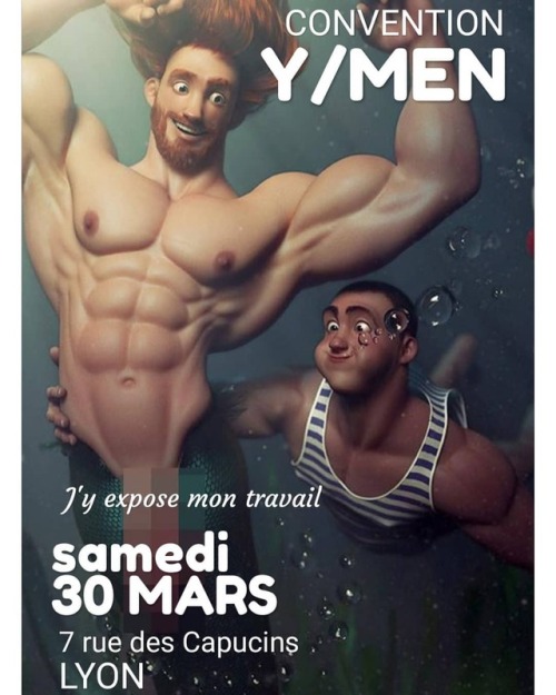 Tomorrow, I’ll be participating at the Y/Men convention in Lyon. I’ll display my work, s