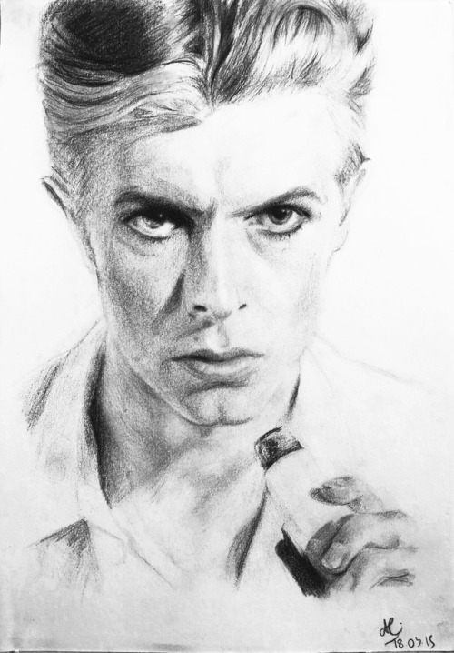 iridescentskull:I won’t manage to express everything David Bowie means to me, but hopefully my drawi