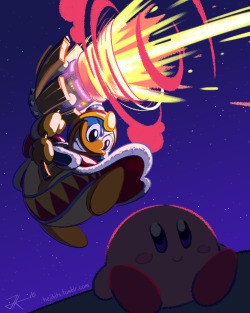 hejibits:  Hey hello! I recently had the opportunity to participate in yet another charity print sale with some colleagues of mine! This year’s theme was Super Smash Bros, and I was selected to draw my boy King Dedede!My piece as well as a plethora