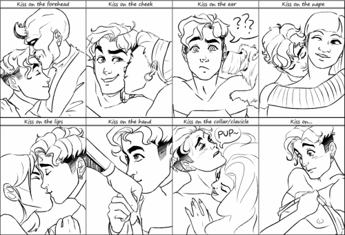SINCE MY ART STYLE CHANGED I THOUGHT I&rsquo;D POST THIS NEEEHHHIt&rsquo;s the kiss meme, and it&rsq