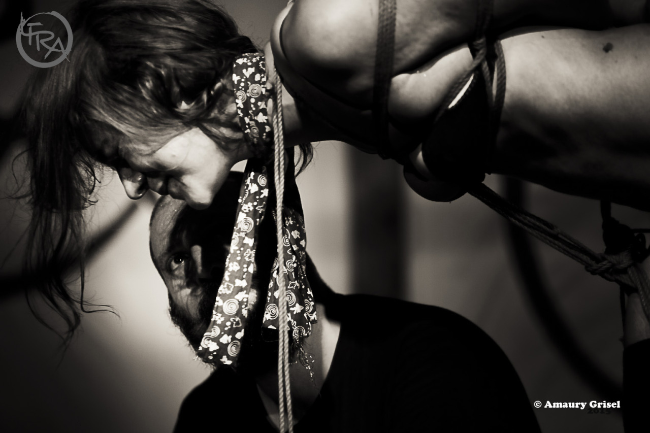 amaury-grisel-shibari:  Jack TheWhipper &amp; Meg performing at LFRAPhotography