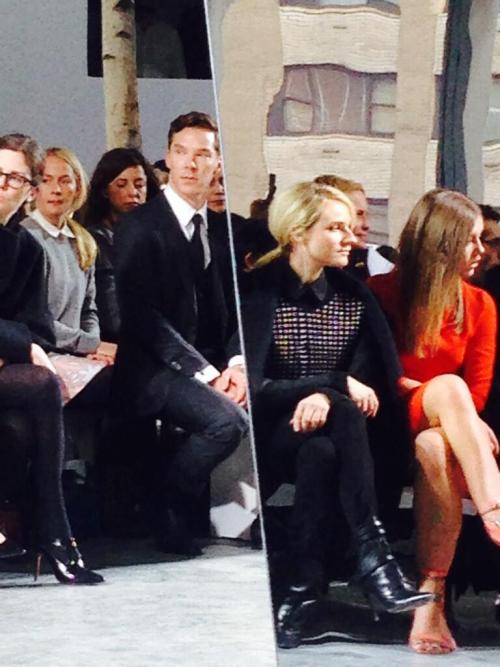 cumberbum:  And Benedict Cumberbatch takes his seat next to Anna Wintour. She gets all the luck [x]