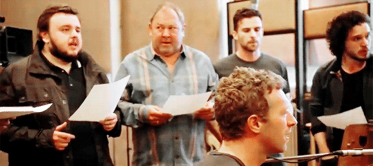 dailykitharington: Coldplay + Game of Thrones for Red Nose Day (x)