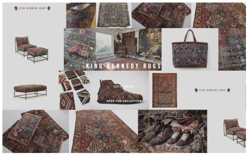 kingkennedyrugs:Newly updated website and collection now live at www.kingkennedyrugs.com