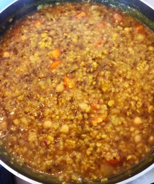 thefoodarchivist: Making a variation on Kitchari. I would never pretend that this recipe is at all a