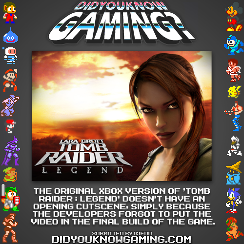 Tomb Raider: Legend.
http://www.vgfacts.com/trivia/780/