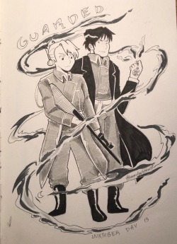 thenerdyalchemist:  Inktober day 13   You know I had to do it 