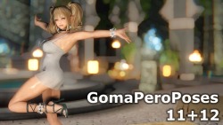 GomaPeroPoses 11 + 12ポーズmod第11弾と12弾が完成したのでアップします。GomaperoPose1～10に加え、新規作成分GomaperoPose11と12の162ポーズを新たに追加しました。