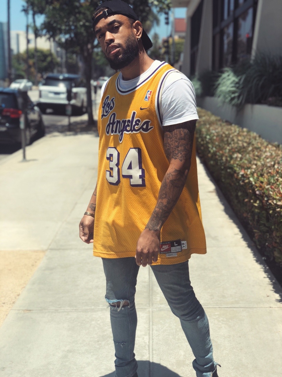 lakers jersey outfit ideas