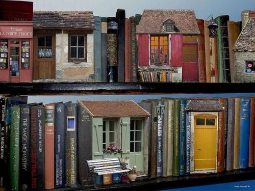 fuckyeahbookarts:  Village de livres book art by Marie Montard