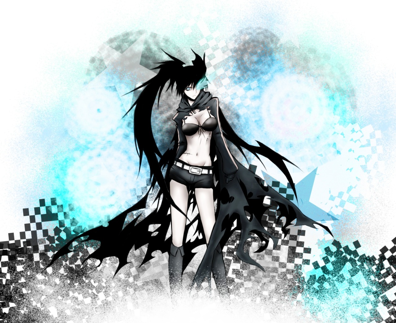 monochrome-miku:  “もう逃げないよ” (I will not run away anymore) by healtz