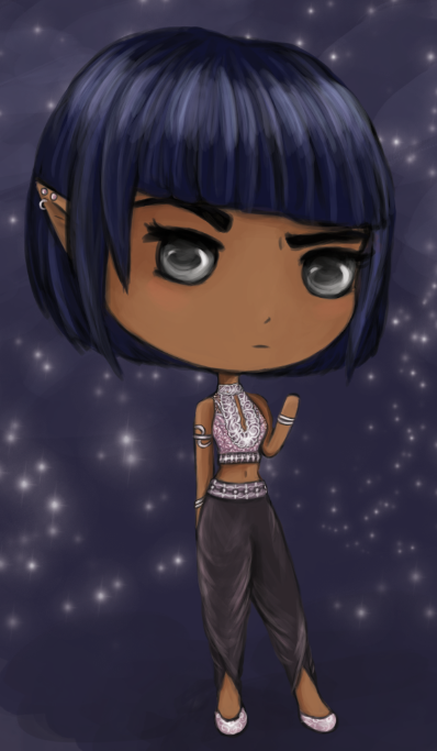 evalescoart: Finally, an Amren chibi! She was the #WeAreACOTAR character for the month of June, and 