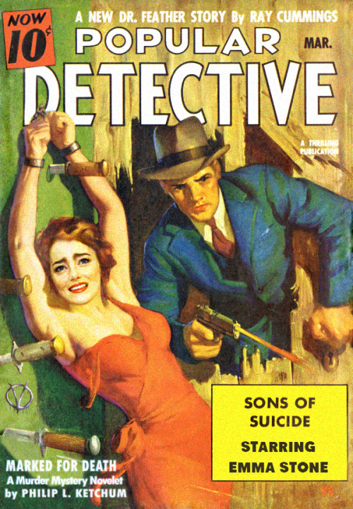 Emma Stone pulp cover