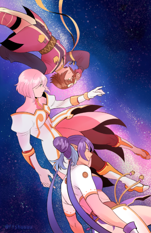 fishuus: brave vesperia print set i’ll have at aseliacon!