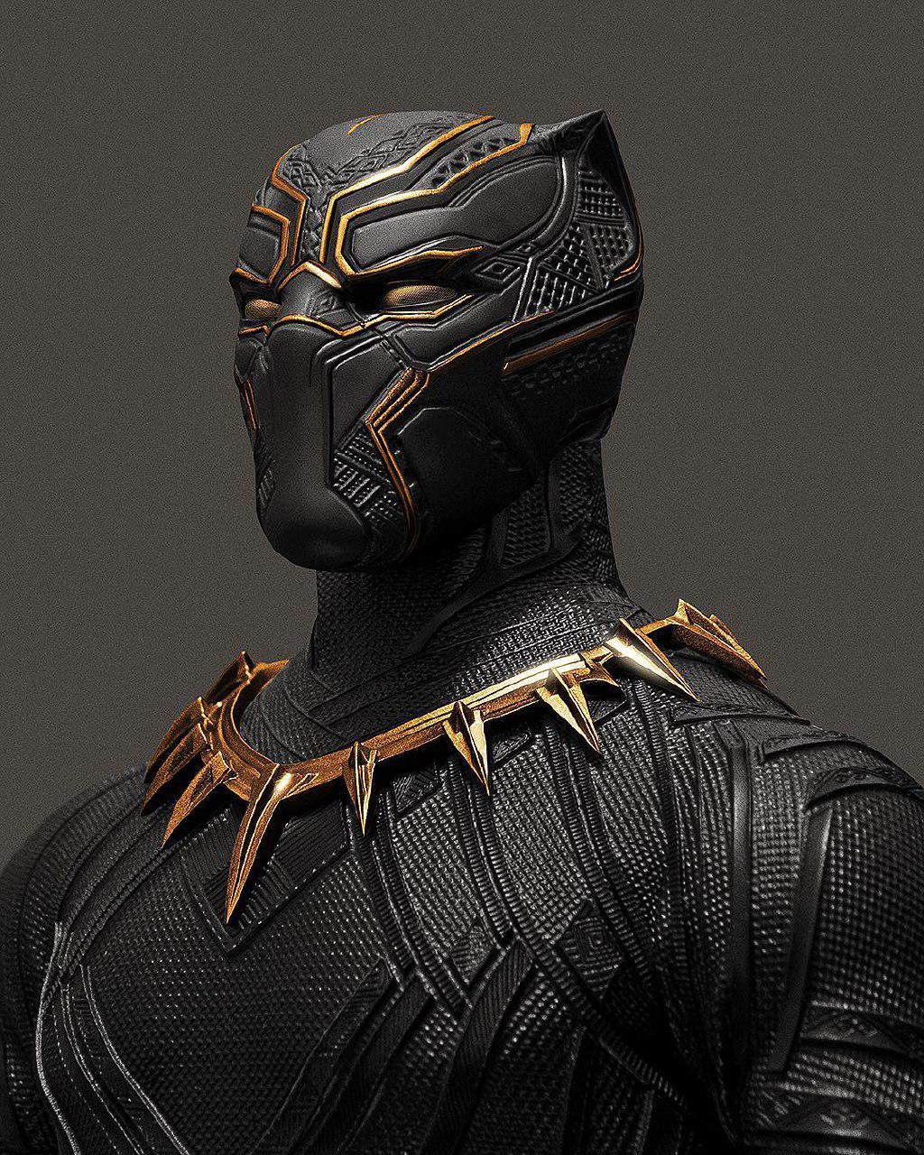 nevaehtyler:  ghettablasta:  Black Panther Portrait. The work of graphic designer