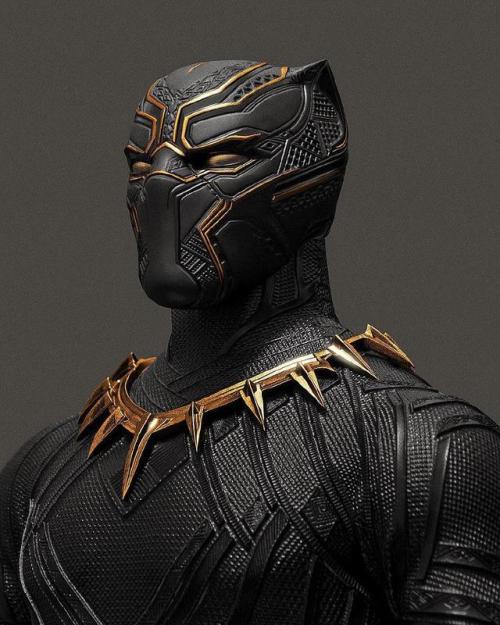 nevaehtyler:  ghettablasta:  Black Panther Portrait. The work of graphic designer John Aslarona, who shared the images on his Instagram account last night.  LIT  🔥🔥🔥 