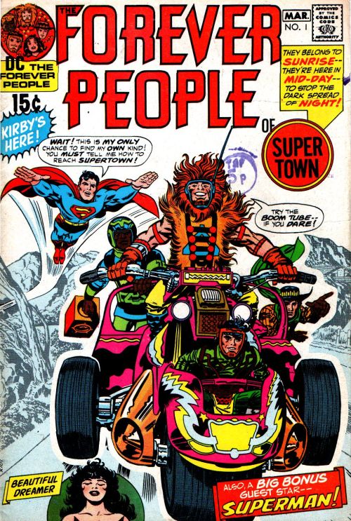 comicbookcovers:
“ The Forever People #1, March 1971, Pencils: Jack Kirby, Inks: Frank Giacoia
”