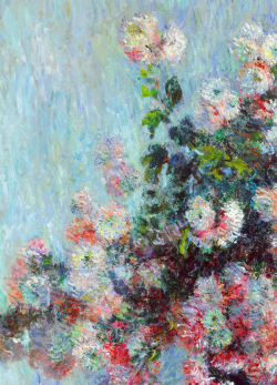  Chrysanthemums (detail), Claude Monet. 