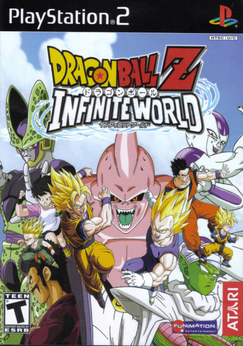 Box art comparison (JP/US/EU): Dragon Ball Z: Infinite World.