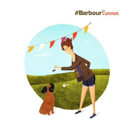 This July I was extremely busy doing illustrations for #BarbourSummer campaign. And now it’s o