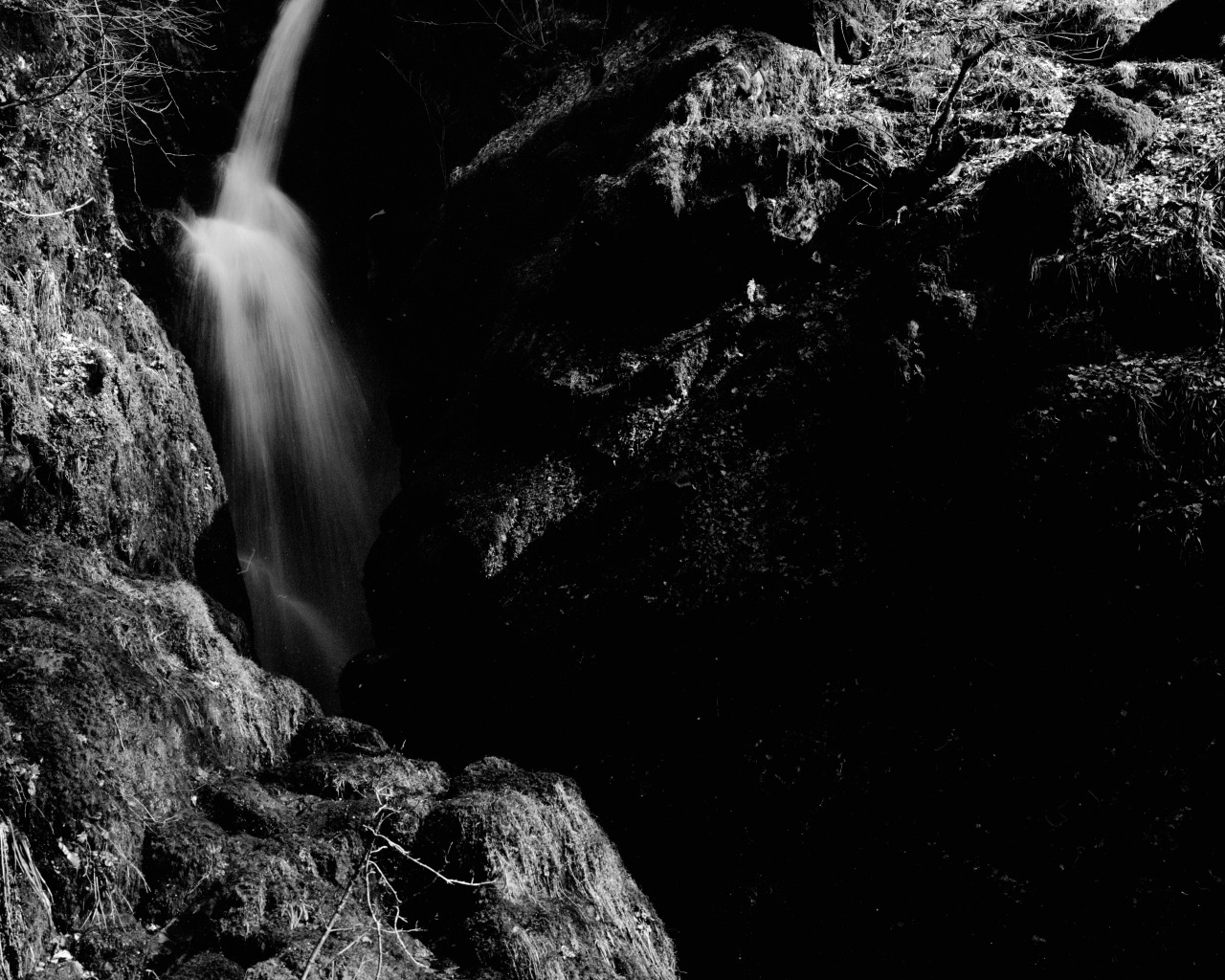 A Waterfall in the Lake District.
5x4 FOMAPAN 100.