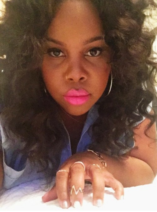 nappyheadedmaiden:Amber Riley: Lipstick Goals