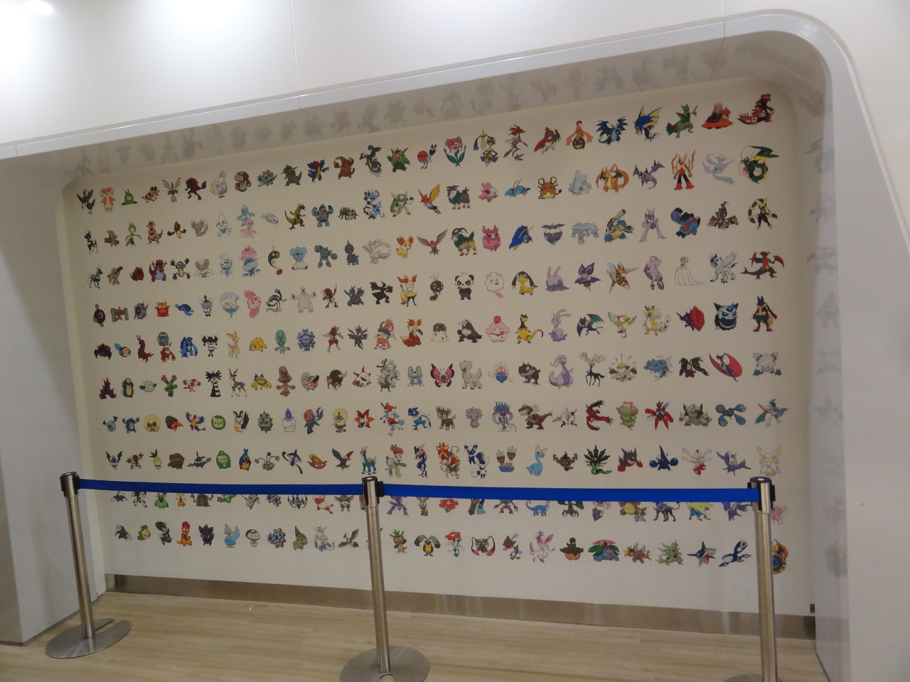 pokescans:  Mega Tokyo Pokémon Center wall art! Just a bit too big to scan, haha.