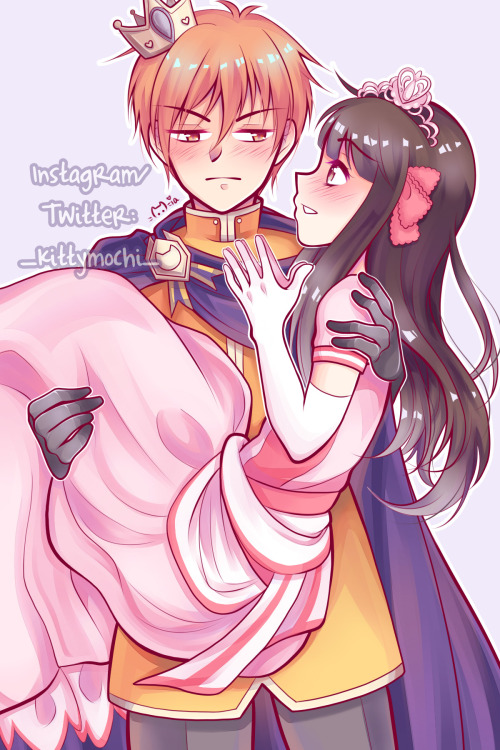 kittymochi-art:Prince Kyo and Princess Tohru! Available as a print in my shop~