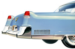 vintagraphblog:  1955 Cadillac Fleetwood 60 Special in blue.(via 1955 Cadillac)