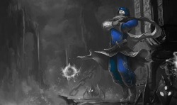 Monochromatic Splash Art: Vizier Malzahar