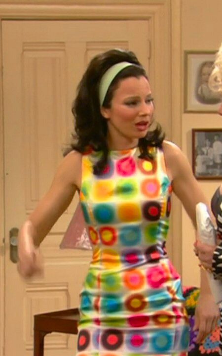 costumeloverz71:Fran Fine (Fran Drescher) Multi colored minidress.. The Nanny (1993-1999).. Costume by

Shawn Holly Cookson. 