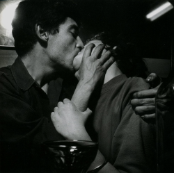 onlyoldphotography:  Ed van der Elsken : Pierre and Paulette (Kiss with Hand Around Cheek), 1951. 
