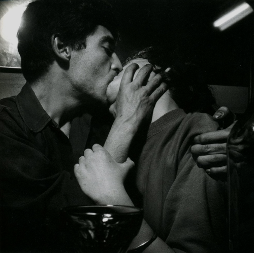 aqua-ta:onlyoldphotography:Ed van der Elsken : Pierre and Paulette (Kiss with Hand Around Cheek), 19